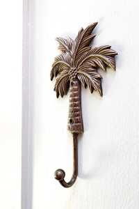Brass Finish Flower <b>Wall</b> Hook Metal <b>Coat</b> <b>Rack</b> Floral Towel Hanger Entryway Bathroom Organizer - Product Image 5