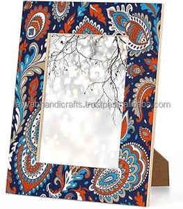 Marco DE FOTOS Marco de fotos de granja de madera Diseño tallado a mano con color rústico de nogal DE LA India - Product Image 6