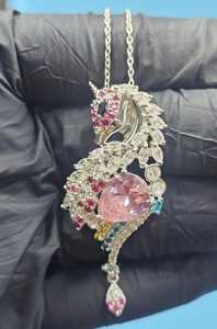 Pendentif Licorne en Moissanite, Breloque Scintillante en Argent 925, Collier Pendentif Bling Bling Style Rappeur Tendance - Product Image 4