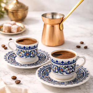 Taza de Café de Cerámica Hecha a Mano para Beber, de Exportador Indio, Precio al por Mayor, Taza de Té de Cerámica Estilo Bohemio - Product Image 1