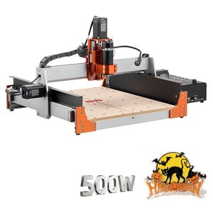 Fresatrice CNC 500W a 3 Assi per Incisione Legno, Doppie Guide Lineari, Vite a Ricircolo di Sfere, 15.75 x 15.75 x, Controllo NC Studio - Product Image 1