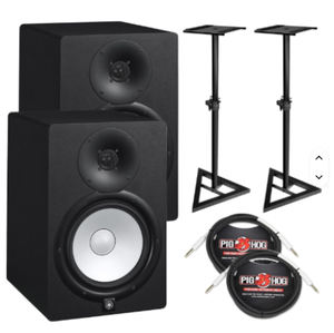 Nouvel ensemble de moniteurs de studio actifs industriels HS8 DIY OEM avec garantie de 3 ans, deux supports et câbles inclus - Product Image 5