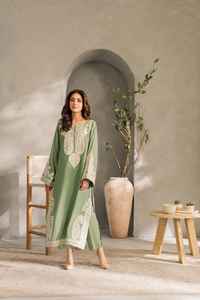 Collection Hiver Originale 2026 OEM Salwar Kameez Indien et Pakistanais pour Femmes, Couleur Unie Personnalisée, Marque AM IMPEX, 3 Pièces en Lin - Product Image 6