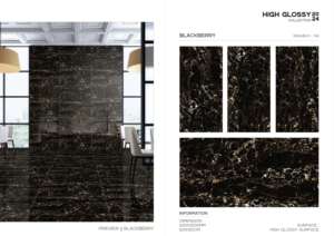 กระเบื้องพอร์ซเลนสีขาวเงาสูง ขนาด 600x1200 มม. กระเบื้องแผ่นใหญ่ สำหรับห้องนั่งเล่น ห้องน้ำ ห้องครัว และตกแต่งผนัง - Product Image 2