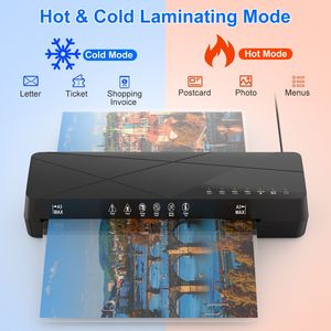13-Inch Personal Thermal <b>Laminator</b> <b>Machine</b> Hot Cold Modes with ABS Function 60S Warm-Up Time 30Mins Auto-Off for A4 Documents - Product Image 4
