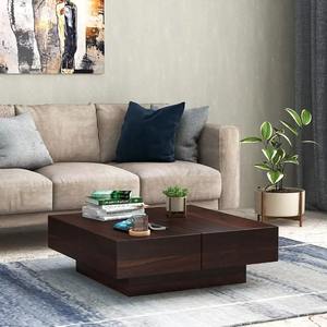 Table d'appoint minimaliste en bois massif avec plateau relevable, portable, à lattes, pour patio, jardin, balcon, camping, table basse - Product Image 2