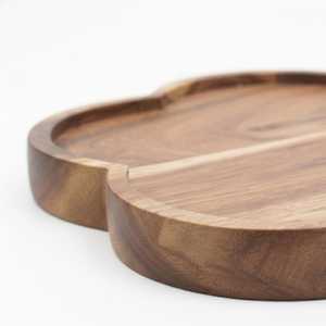 Minimalist Wooden Serving Tray Cloud Shape Reusable Natural Wood <b>Platter</b> for Home Use - Product Image 5