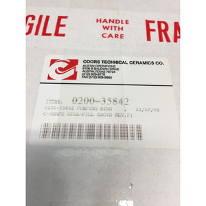Anillo de bombeo AMAT 0200-35842, en forma de C, GIGA-FILL - Equipo y piezas de semiconductores de confianza de la marca global Trusted Global Legacy - Product Image 6