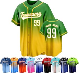 เสื้อเบสบอลคอวีปรับสายได้ พิมพ์ลายดิจิตอล ระบายอากาศได้ดี ไซส์ใหญ่พิเศษ ผลิตตามสั่ง ผ้าโพลีเอสเตอร์ 100% แห้งเร็ว - Product Image 1