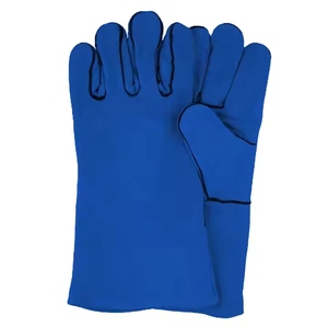 Gants de soudage en cuir de vachette pleine fleur de qualité supérieure, résistants à la chaleur, avec manchette de sécurité pour la protection des mains et les soins personnels - Product Image 5