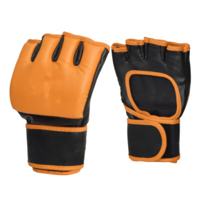 Gants de MMA en cuir personnalisés en gros, à paume ouverte, sans doigts, pour grappling, sparring, entraînement au sac de frappe, équipement d'arts martiaux OEM - Product Image 6
