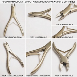 Professional Stainless Steel <b>Nail</b> Plier Flat Jaw Straight Blade Custom Size Sharp Tip Durable Finger <b>Nail</b> <b>Tool</b> Adult Use by LCI - Product Image 6