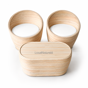 Conjunto de Muebles de Ratán Minimalistas Japoneses Hechos a Mano para Bistro/Salón, Sillas de Lujo, Mesa Ovalada para Café - Product Image 1