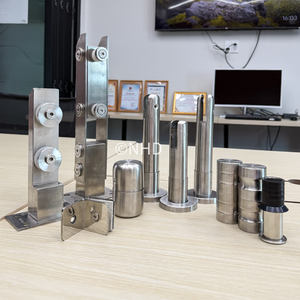 Bisagras de puerta de madera de mariposa de acero inoxidable 201, 3x2,5 pulgadas, acabado satinado cepillado, soportes de esquina, accesorios de Hardware duraderos - Product Image 1