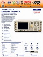 Générateur de signal ESG Agilent E4433B, source de signal RF micro-ondes de 250 kHz à 3 GHz pour les tests en laboratoire