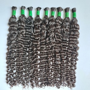 Perruques de cheveux humains bouclés naturels 100 % vierges Remy de 12 pouces, style birman, pour tissage de cheveux – Vente chaude - Product Image 3