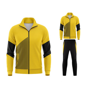 Mens Performance Polyester Tracksuit <b>Slim</b> <b>Jogger</b> Set Breathable Sportswear Factory Wholesale Mens Skinny <b>Fit</b> Polyester Tracksuit - Product Image 4