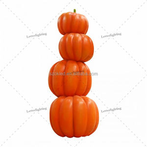 Calabaza <span class=keywords><strong>Torre</strong></span> 4 Monstruo malvado Linterna Árbol Ratones Reaper Calabazas en Caldero Pilar Bruja Murciélago Gato Pato Búho Tarántula Fibra de vidrio - Product Image 2