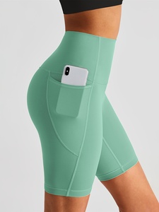 Shorts de yoga pour femmes de qualité supérieure, taille haute, sans couture, extensibles, pour la gym, l'entraînement, le fitness, les vêtements de sport - Product Image 4