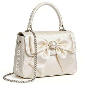 Bolso de Mano para Mujer 2026, Diseño de Marca, Cuero PU, Impermeable, con Hebilla y Detalles Metálicos, Logotipo Personalizable - Product Image 1