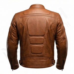 Veste de moto en cuir véritable pour homme de qualité supérieure, nouvelle arrivée, vestes de moto d'hiver, protections amovibles, personnalisables - Product Image 2