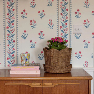 Nouveauté : Corbeille et jardinière en rotin marron festonné pour plantes d'intérieur, ou un élégant panier de rangement pour la décoration de la maison - Product Image 3