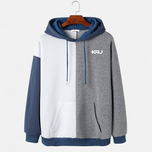 Sweat-shirts pour hommes élégants et décontractés en coton 100% avec poche en tissu délavé, coupe confortable pour une utilisation en intérieur/extérieur - Product Image 1