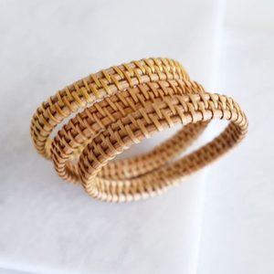 กำไลแฟชั่นราคาส่ง ดีไซน์ใหม่ล่าสุด กำไลหวายธรรมชาติ คุณภาพสูง - Product Image 6