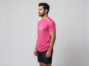Nuevo Conjunto de Camiseta Deportiva Casual Unisex de Secado Rápido, Tejida con Parches, Transpirable, Absorbente de Sudor, para Fitness y Running, Color Sólido - Product Image 3