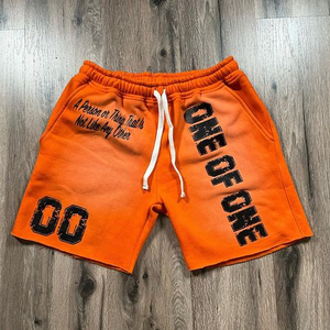 Shorts pour hommes Ibex, best-seller, imprimé unique, noir, coton, taille à cordon, style décontracté, tissu respirant - Product Image 3
