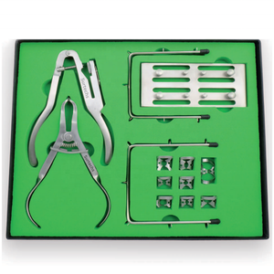 Top Notch Surtechs Kit de barrage en caoutchouc LIKAMED Kit de barrage en caoutchouc dentaire avec jeu de pinces Instruments chirurgicaux dentaires - Product Image 1