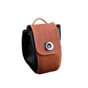 Leather Dice Cup With Crocodile Pattern Embossed Design Handmade Luxury Dice Storage Bag For Adults - Product Image 1