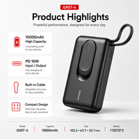 Batterie externe d'usine 10000 mAh, chargeur USB portable 10000 mAh, personnalisation OEM en gros pour cadeaux d'affaires, certifié CE FCC RoHS KC, export
