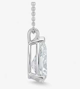 Pendentif en diamant moissanite de qualité supérieure pour femmes, élégant et scintillant, pour mariage et soirées, en vente. - Product Image 2