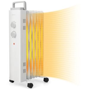 Riscaldatore Domestico a Olio da 1500W con Ruote Universali e 3 Livelli di Calore - Product Image 1