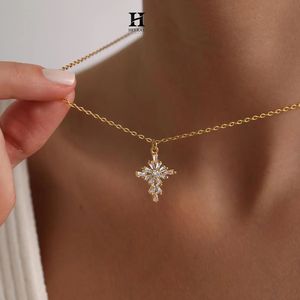 สร้อยคอทอง14K จี้เพชรบาแกตต์หรูหราเครื่องประดับที่เรียบง่าย - Product Image 4