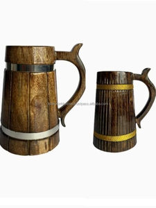 Tazas de Café, Sake, Leche y Té de Madera Natural Hechas a Mano, Estilo Árabe Vintage, Reutilizables, Personalizadas para Hotel u Hogar, Venta al Por Mayor - Product Image 6