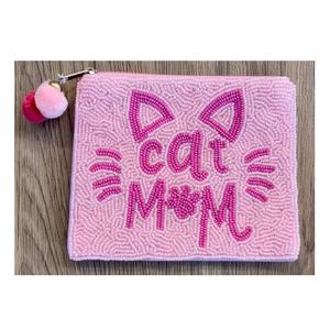 Monedero Pequeño con Cuentas y Patrón de Letras, Cierre de Cremallera, Bolsa Bordada a Mano para Llaves, Efectivo, Tarjetas, Maquillaje, Uso Multipropósito, Lujoso y Bonito - Product Image 5