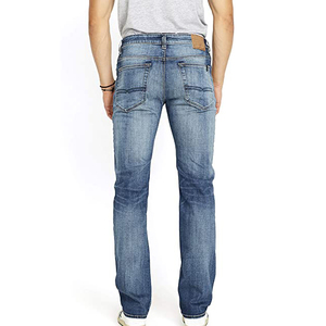Jeans en denim de qualité supérieure OEM, taille personnalisée, coupe classique, pour hommes, avec couleur et logo personnalisés - Product Image 4