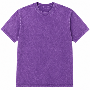 Men's <b>Purple</b> Cotton <b>T</b>-<b>Shirt</b> Short Sleeve O-Neck Casual Regular Fit Solid Color Jersey acid washed cotton <b>t</b>-<b>shirts</b> men new design - Product Image 1