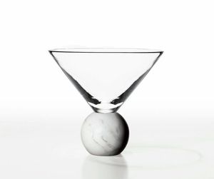 Copa de Martini, cristalería decorativa, copa de cóctel de lujo, vajilla moderna, elegante copa de Martini con base de mármol, cristalería premium para bar. - Product Image 5