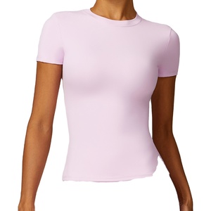 Femmes de haute qualité à séchage rapide coupe ajustée à manches longues haut de Yoga Leggings taille élastique fermeture solide course en plein air grande taille - Product Image 3