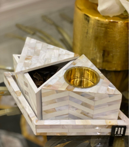 ชุดของขวัญเครื่องเขียนไม้อิพ็อกซี่เรซินไม้บาคโฮร์ธูปอะราบิก mubkhar ramadan หรูหราอุปกรณ์อิสลาม - Product Image 3