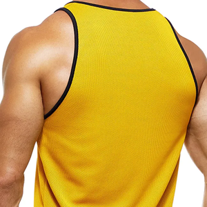 Men Cotton Workout Tank Top Casual Style Wholesale Active Wear for Running Jogging Muscle Custom Logo Back <b>Cheap</b> Rate - Product Image 3