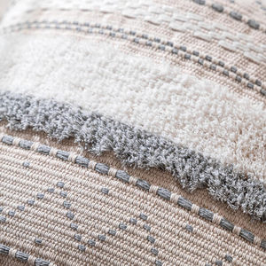 ปลอกหมอนอิงโบโฮแบบเจาะรูทำด้วยมือสไตล์อินเดียทรงเรขาคณิตสไตล์โมร็อกโก - Product Image 3