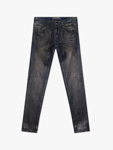 2026 HaiYao Custom Highly Quality Men's Vintage Waxed Wash Skinny Fit Streetwear <b>Hip</b> Hop Pants OEM ODM Supply Men's Denim Jeans - Product Image 1