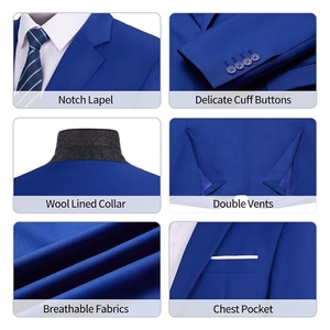 Blazer sur mesure pour homme, veste élégante et formelle, idéale pour l'impression de logo de marque et les commandes de production en gros. - Product Image 6