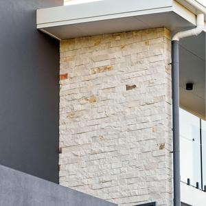 Revêtement mural en pierre de grès mince, surface rustique fendue, beige clair, pierre naturelle, carrelage extérieur, carrelage en grès vieilli - Product Image 6
