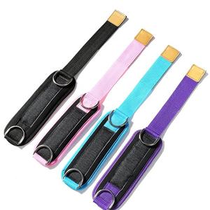 Sangle de cheville robuste pour machine à poulie, entraînement des jambes et des fessiers, accessoire de fitness réglable et rembourré avec anneau en D en acier - Product Image 5