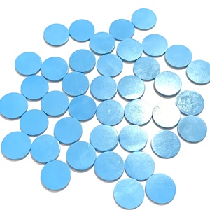 Pierre naturelle Turquoise en vrac, forme ronde, forme cadran, dichroïsme, 10-20mm, certifiée IGI, Fashion Channel - Product Image 3
